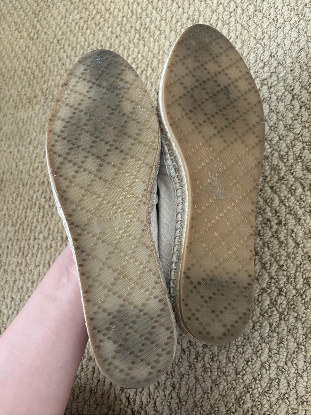Beige Gucci Espadrilles